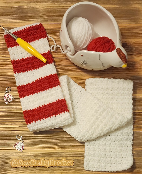 Christmas Gnome Scarf - Sew Crafty Crochet